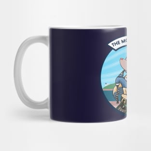 Scots Bagpipe Playing Mole Of Kintyre Pipe Band Mug